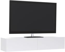 haaus Comoda TV Isla, 2 Usi, Alb, 135 x 28 x 25 cm (928063)
