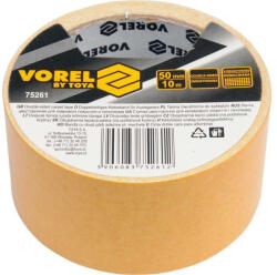 Vorel Banda adeziva dubla fata galbena 50 mm x 10 m (75261)