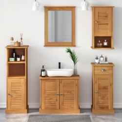 vidaXL Комплект мебели за баня VIGO 5 бр. Меден кафяв 37 x 34 x 110 см (3328547)
