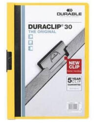 DURABLE Clip-mappa Durable Duraclip A/4 30 lapig sárga (220004) - papir-bolt