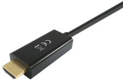 Equip DisplayPort apa - HDMI apa Kábel - 5.0 m, Fekete