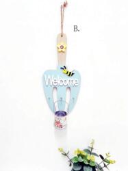 Sweet HOME Sweet Life Fali akasztós dekoráció, Sweet HOME Sweet Life - Welcome fali akasztó, kulcstartó kék