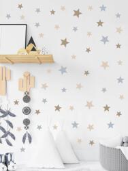 BRUP Home Decor Falmatrica gyerekszobába, BRUP Home Decor - Színes csillagok