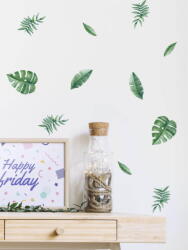 Vanshe Homedecor Falmatrica nappaliba, Vanshe Homedecor - Zöld levelek 24 db