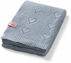 BabyOno Bambusz kötött babatakaró 75x100 cm szürke 1478/02