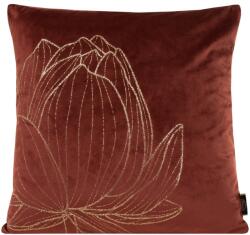 Takoy Bársony díszpárnahuzat BLINK 19 nagy lótuszvirág-motívummal