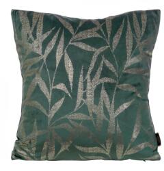 Takoy Díszpárnahuzat puha bársonyból arany színű levélmintával-HF-388646