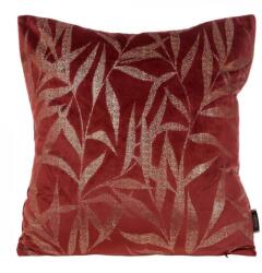 Takoy Díszpárnahuzat puha bársonyból arany színű levélmintával-HF-388643