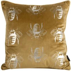 Takoy Bársony díszpárnahuzat szimmetrikus méhecskemintával-HF-387622