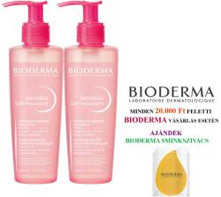 BIODERMA Sensibio Moussant gél 2x200 ml