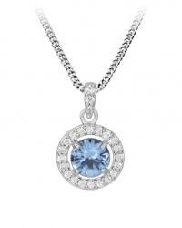 Silver Cat Colier elegant din argint cu zirconi SC489 (lanț, pandantiv)