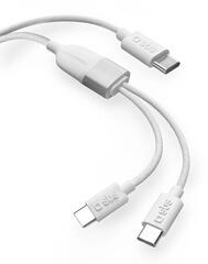 SBS USB Type-C Elosztókábel, 1, 5m, fehér (TECABLETCC2IN1) (TECABLETCC2IN1)