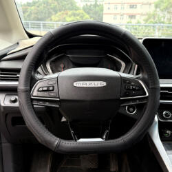 HD Bőr Kormányvédő 37cm, fekete (KV-5092DBK)