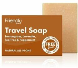 Friendly Soap Săpun natural de călătorie Friendly Soap 3 în 1 cu lemongrass, lavandă, arbore de ceai, mentă 95 g (FS-TS001)