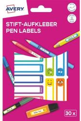 AVERY RESMI30S iskolai kézzel írható 50x10 mm 30 db színes tollcímke (RESMI30S) - bestbyte