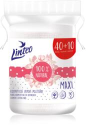 Linteo Natural Cotton Pads sminklemosó vattakorong Maxi 40 + 10ks 50 db