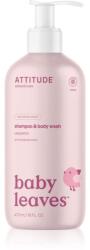 Attitude Baby Leaves Unscented tusfürdő gél és sampon 2 in 1 gyermekeknek 473 ml