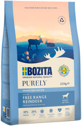  Purely 2, 5kg Bozita Dog Purely Adult Active Grain Free rénszarvas száraz kutyatáp