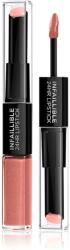 L'Oréal Infallible ruj rezistent si luciu de buze. 2 in 1 culoare 312 Incessant Russet 5 ml