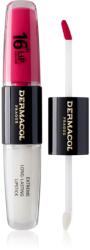 Dermacol 16H Lip Colour дълготрайно червило и гланц за устни цвят 08 Pink Tastic 2x4ml