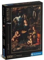 Clementoni 1000 db-os puzzle - Museum Collection - Leonardo Da Vinci - Sziklás Madonna (37088) (37088)