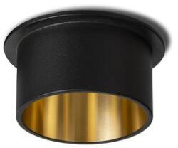 Rendl light studio R14252 ORTA mennyezeti lámpa, félig süllyesztett fekete/aranysárga (R14252)