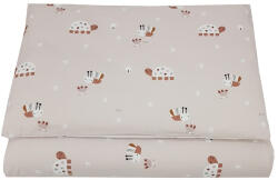 EKO Ágynemű 2 db pamut nyomtatott Méhecskék Beige 40x60 cm, 90x120 cm