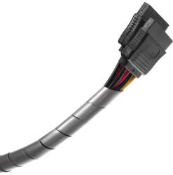 Maclean spirál kábelvédő 5x6mm, 3m szürke (MCTV-684S) (MCTV-684S)