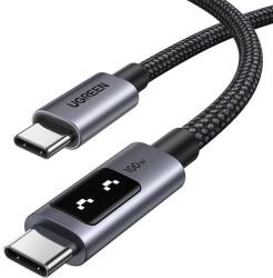 UGREEN Cablu Ugreen Uno USB-C la USB-C 100W, Super Fast Power Delivery, Led Display, 1m, Negru - evomag