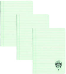 DACO Set 3 x Caiet Daco A5, 48 file, 70 g/mp, dictando, coperta plastic, Verde pastel (CT549DR/VERDEPASTEL-3BUC/SET)