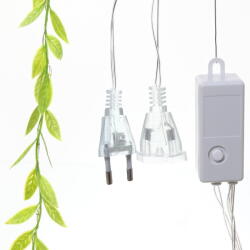 Sumker Karácsonyi Fényfüggöny Levelekkel 2x2m Meleg Fehér