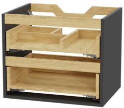 Excellent Tuto 2.0 corp dulap 60x46.5x50 cm sub chiuveta pe perete gri-stejar MLEX. 2172.600. GRBL (MLEX2172600GRBL)