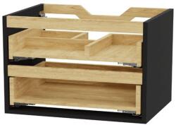Excellent Tuto 2.0 corp dulap 80x46.5x50 cm sub chiuveta pe perete negru-stejar MLEX. 2172.800. BKBL (MLEX2172800BKBL)