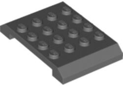 LEGO® Alkatrészek (Pick a Brick) Sötétszürke Ék szélű lapos elem 4x6x2/3 wedge 6226932 (6226932)
