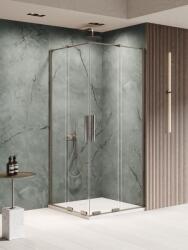 NEW TRENDY Smart Gunmetal Brushed cabină de duș 90x90 cm pătrat gunmetal periat/sticlă transparentă EXK-7914 (EXK7914)
