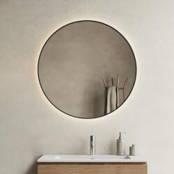 MARMY QUEEN fekete keretes tükör 80 cm-es (LED 6000k, körbe hangulatvilágítás) 90 11 21 80 80 01 (90 11 21 80 80 01)