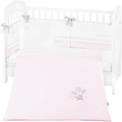 KikkaBoo Бебешки спален комплект с бродерия Kikkaboo - Dream Big, 70 х 140, Pink, 6 части (41101060132)