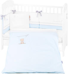 KikkaBoo Бебешки спален комплект с бродерия Kikkaboo - Dream Big, 70 х 140, Blue, 6 части (41101060131)