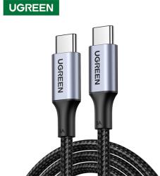 UGREEN Cablu USB 2.0 USB-C la USB-C, PD, 100W, 5A, M/M, 3m, negru (90120)