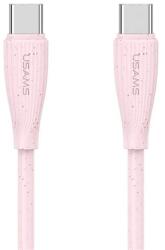 USAMS GREEN SERIES cablu de date (USB - Tip-C, 60W, încărcător rapid, 100cm) ROSE SJ716USB04 (SJ716USB04)