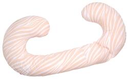 Motherhood Motherhood, Perna multifunctionala Sleepy-C - fata de perna, Salmon Zebra
