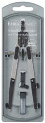 Faber-Castell Faber-Castell: Gyorsállítású Körző Készlet Univerzális Adapterrel - Ezüst színben (174014)