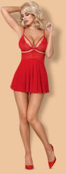  838-BAB-3 babydoll & thong red L/XL - szexshoponline