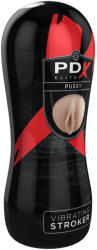  Vibrating Pussy Stroker Light/Black - szexshoponline