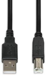 iBOX IKU2D30 USB 2.0 A - USB 2.0 B (apa - apa) kábel 3m - Fekete (IKU2D30) (IKU2D30)