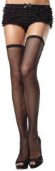 729031 Fishnet Thigh Hi W/elastic Top O/s Blk