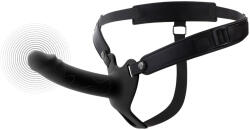 Hidden Desire Inferno Vibrating Silicone Hollow Penis Strap-On with Remote 16cm Black