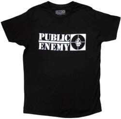 Public Enemy Crosshairs Logo Black S Ing (PUBTS05MB01)