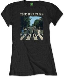 The Beatles Ing Abbey Road & Logo Womens Black S (BEATTEEP46LB01)