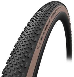 Michelin Power Gravel Skin TS TLR Competition Line 622-47 (700x47c - 28x1, 6) gravel külső gumi (köpeny), defektvédett, kevlárperemes, TL-Ready, 590g, barna oldalfallal